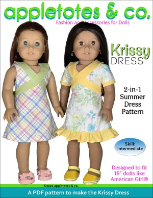 Krissy Dress 18 Inch Doll Sewing Pattern