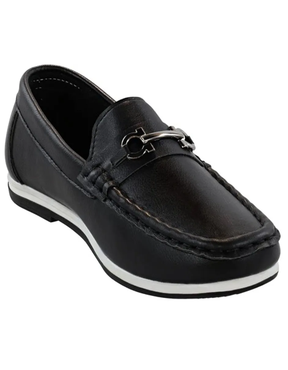 Little Boys and Toddler Dress Shoes in  Black