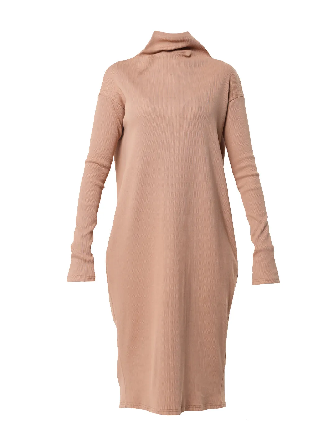 Long Sleeve Ribbed Dress