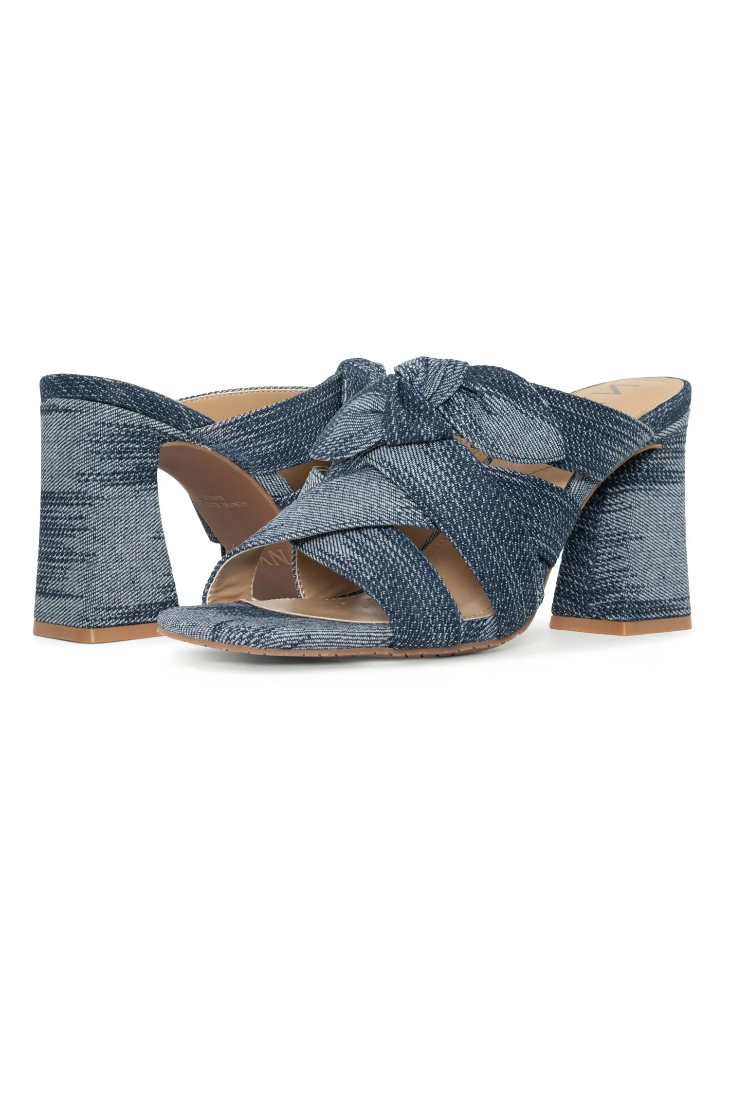 Loreri Mule Sandals - Dark Blue