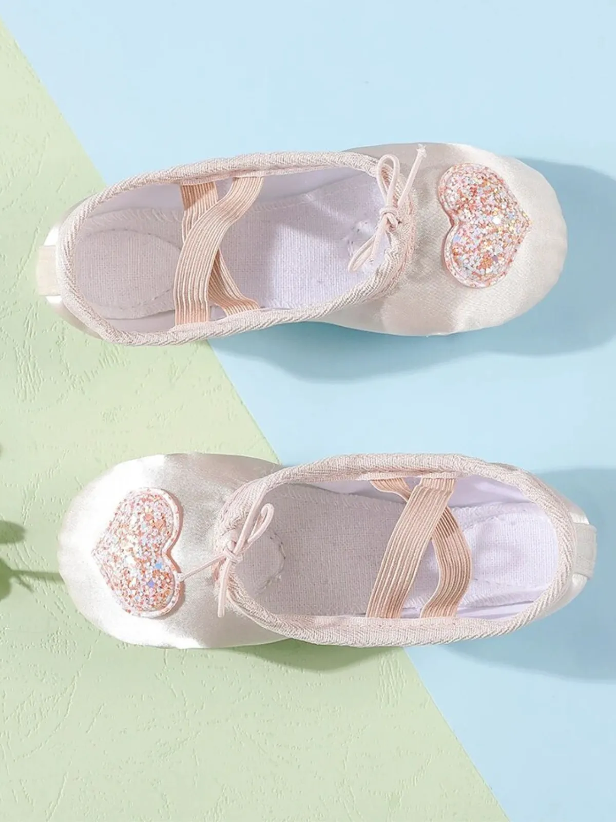 Love and Pliés Heart Toe Ballet Shoes By Liv and Mia