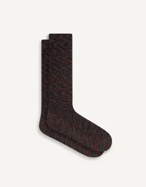 Marled Texture Sock