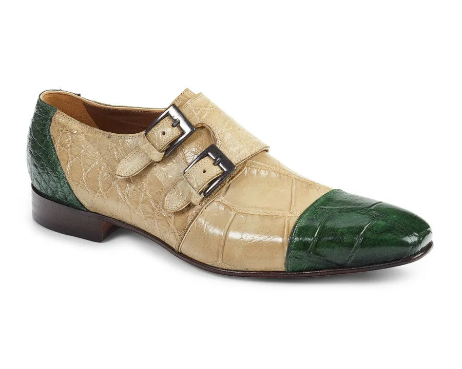 Mauri - 1152 Alligator Body Hand Painted Oxford Dress Shoes