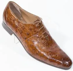 Mauri - "1067 Clemente" Hand Painted Ostrich Dress Shoe