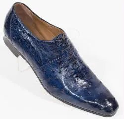 Mauri - "1067 Clemente" Hand Painted Ostrich Dress Shoe