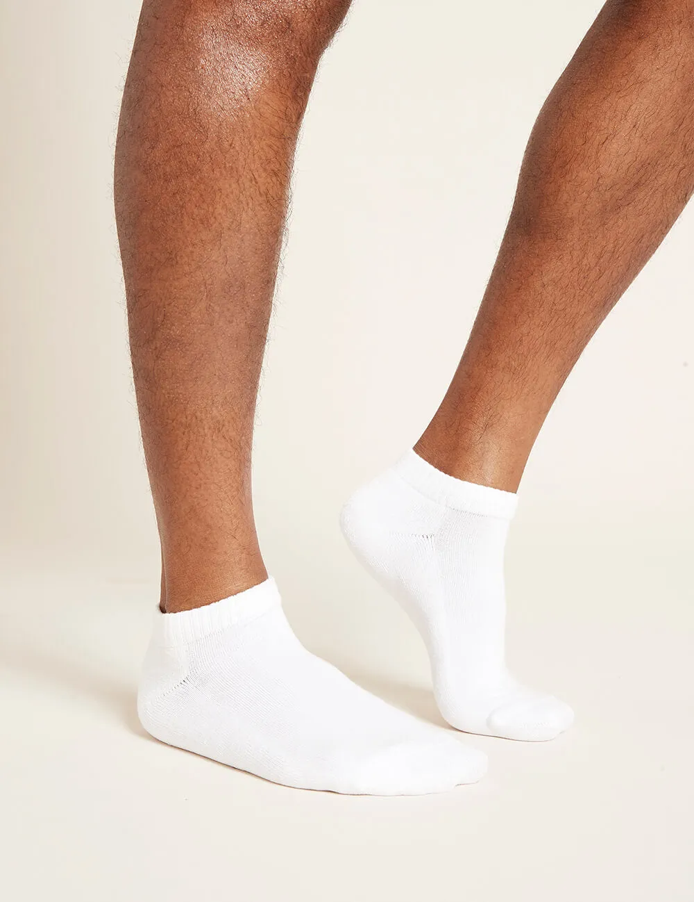 Men's Cushioned Ankle Socks - White