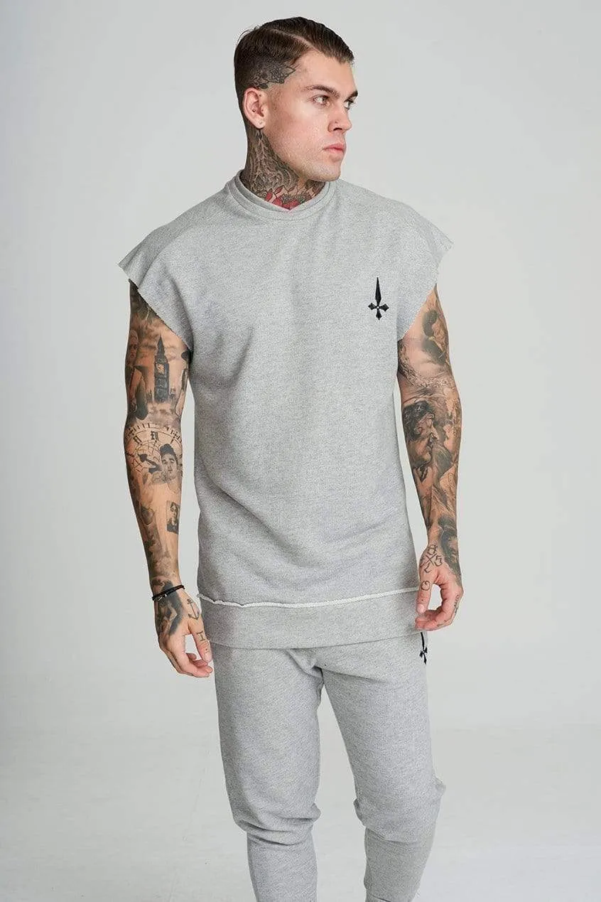 Men's Cut Off Training Sweatshirt - Grey