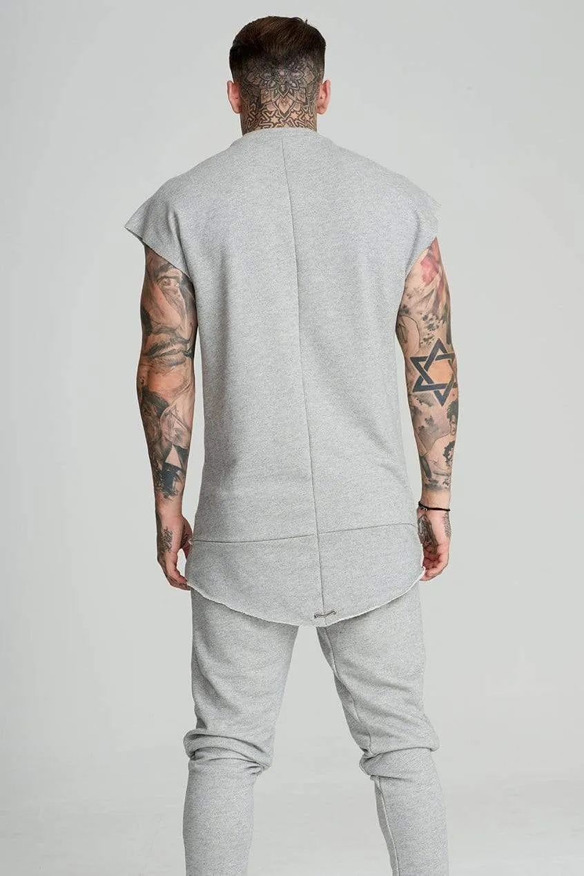 Men's Cut Off Training Sweatshirt - Grey