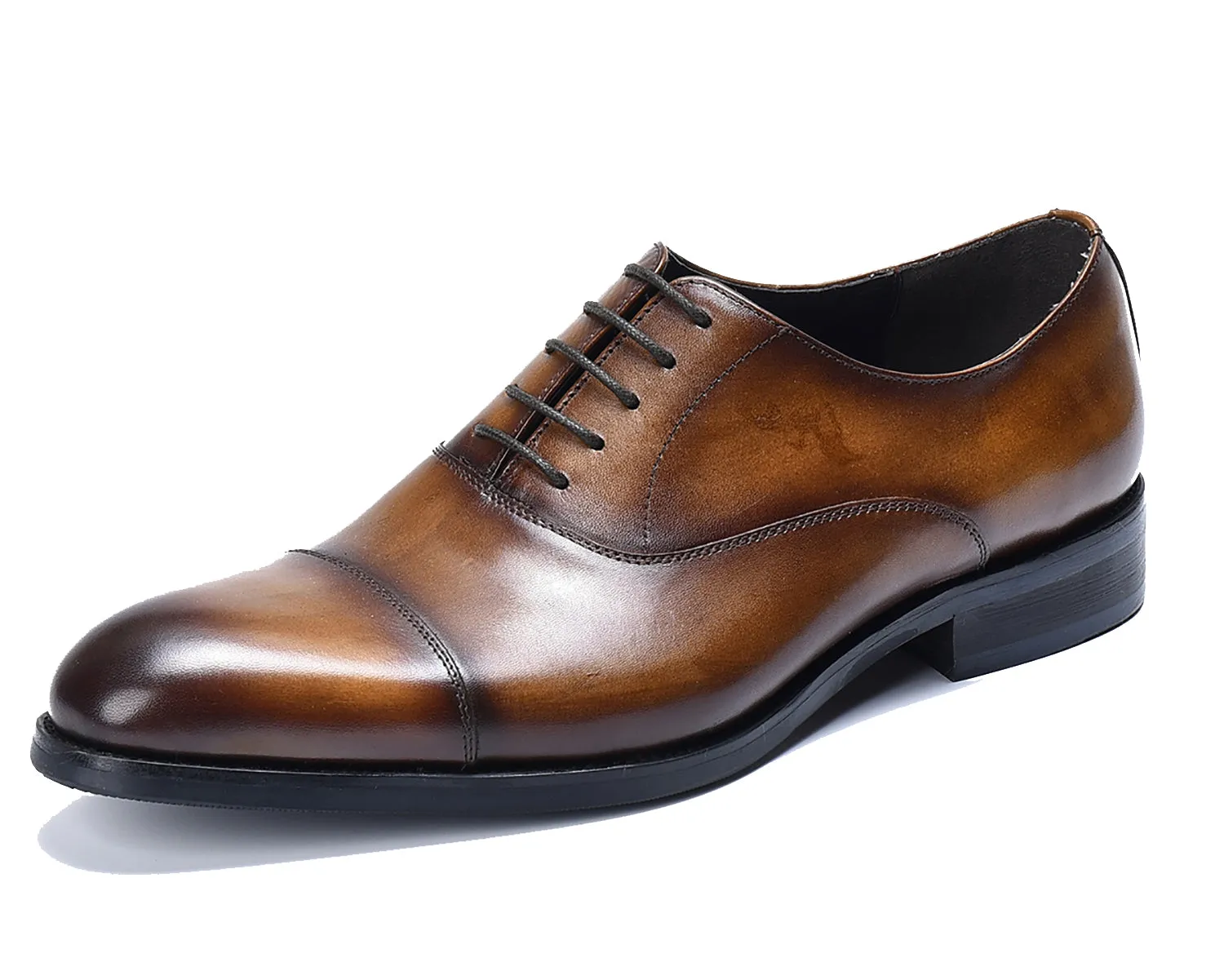 Men's Plain Toe Lace-up Oxfords