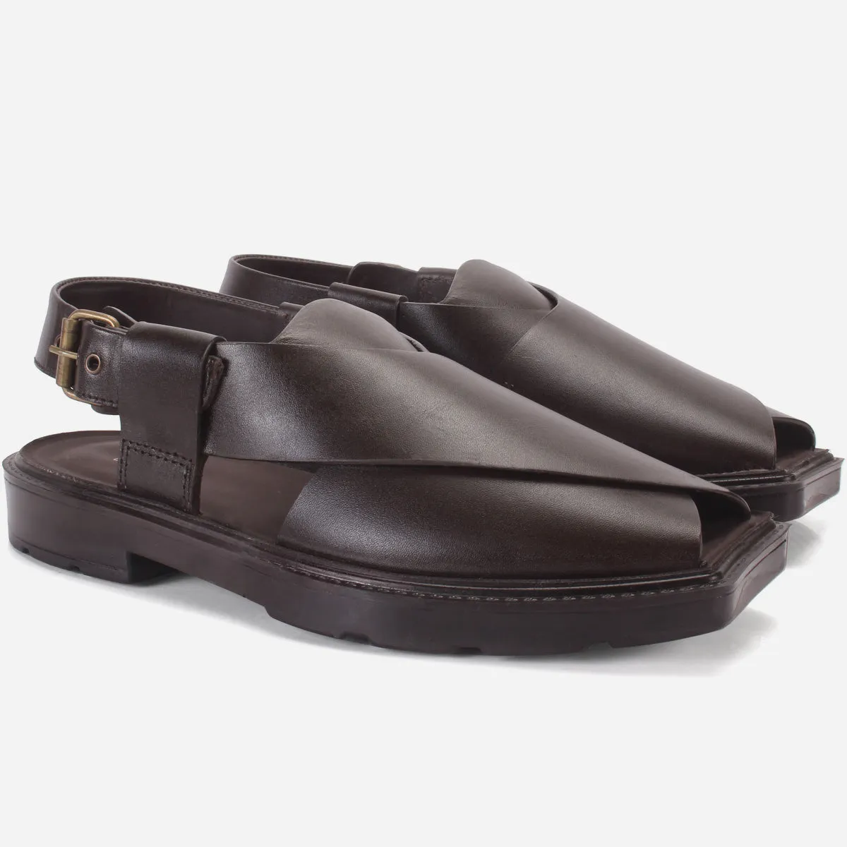 Men's "SPRIYE" Leather Peshawari Sandals