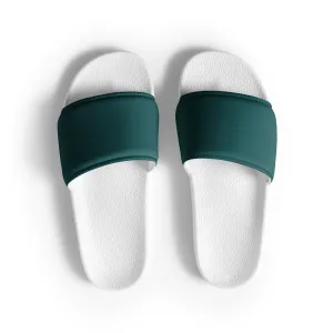 Men’s Smoke Green slides, Men's Dark Green Sandals