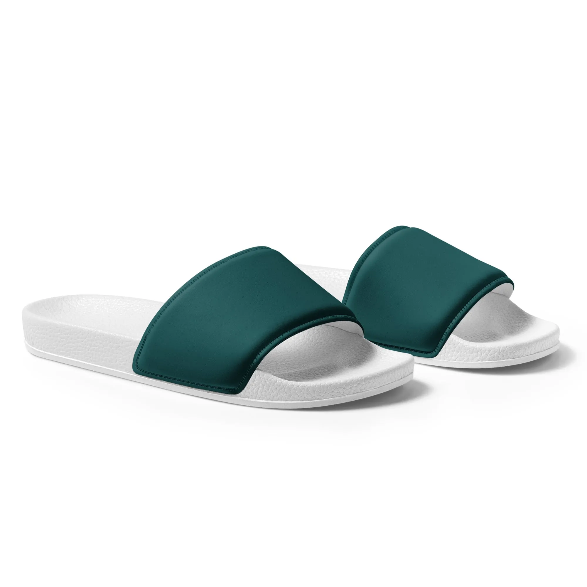 Men’s Smoke Green slides, Men's Dark Green Sandals