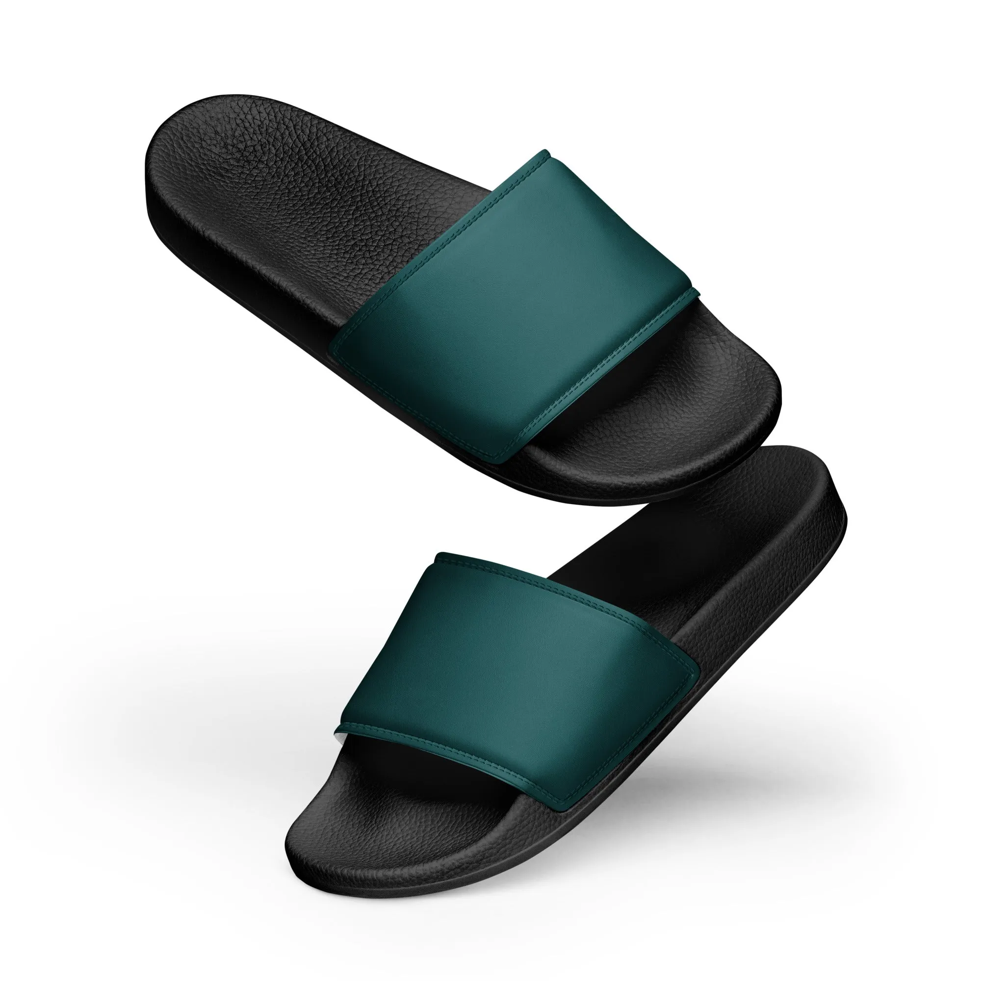 Men’s Smoke Green slides, Men's Dark Green Sandals