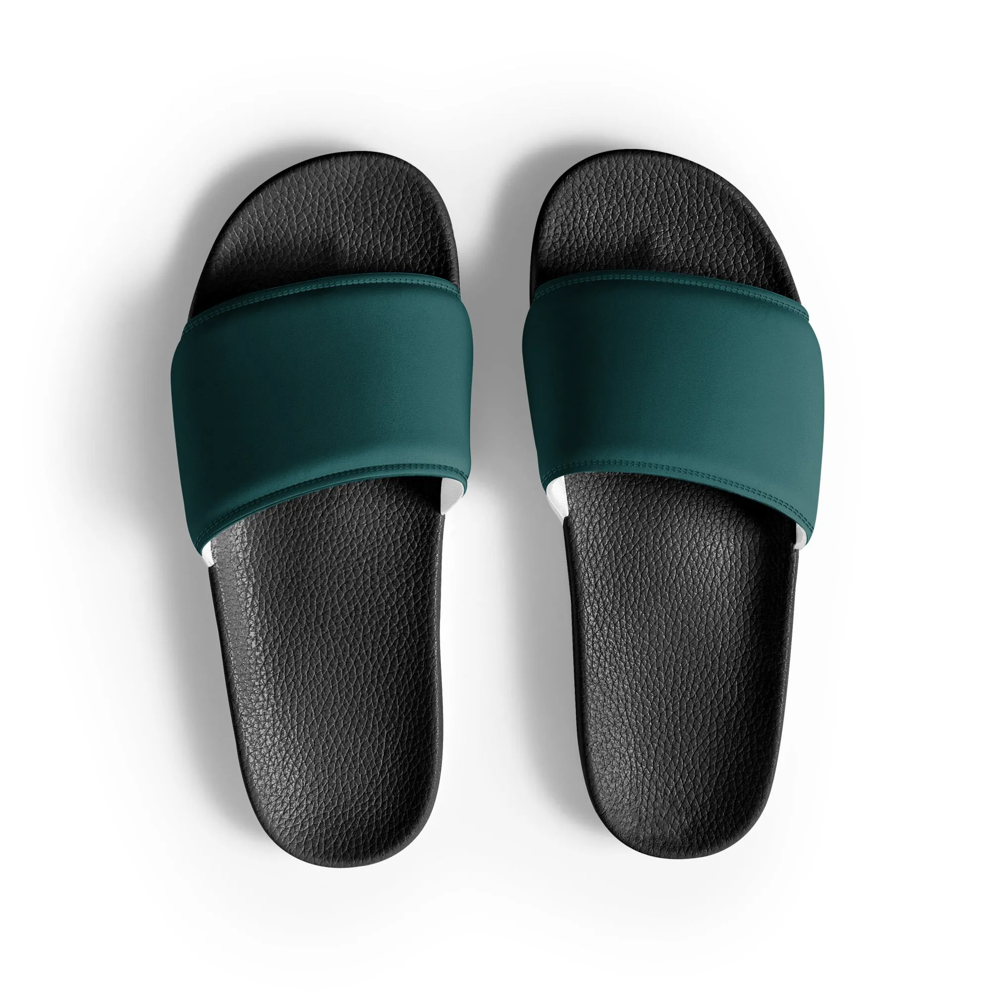 Men’s Smoke Green slides, Men's Dark Green Sandals