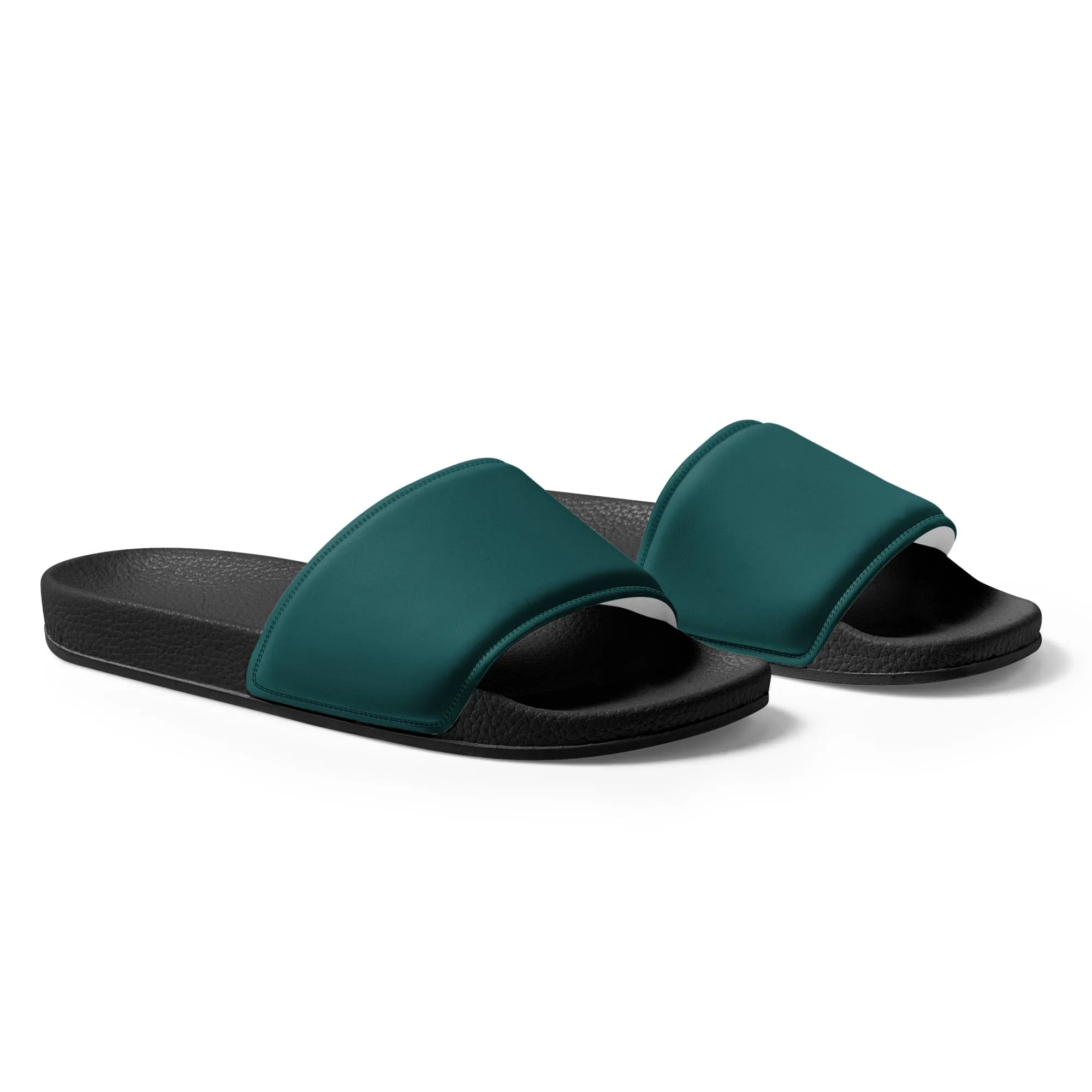 Men’s Smoke Green slides, Men's Dark Green Sandals