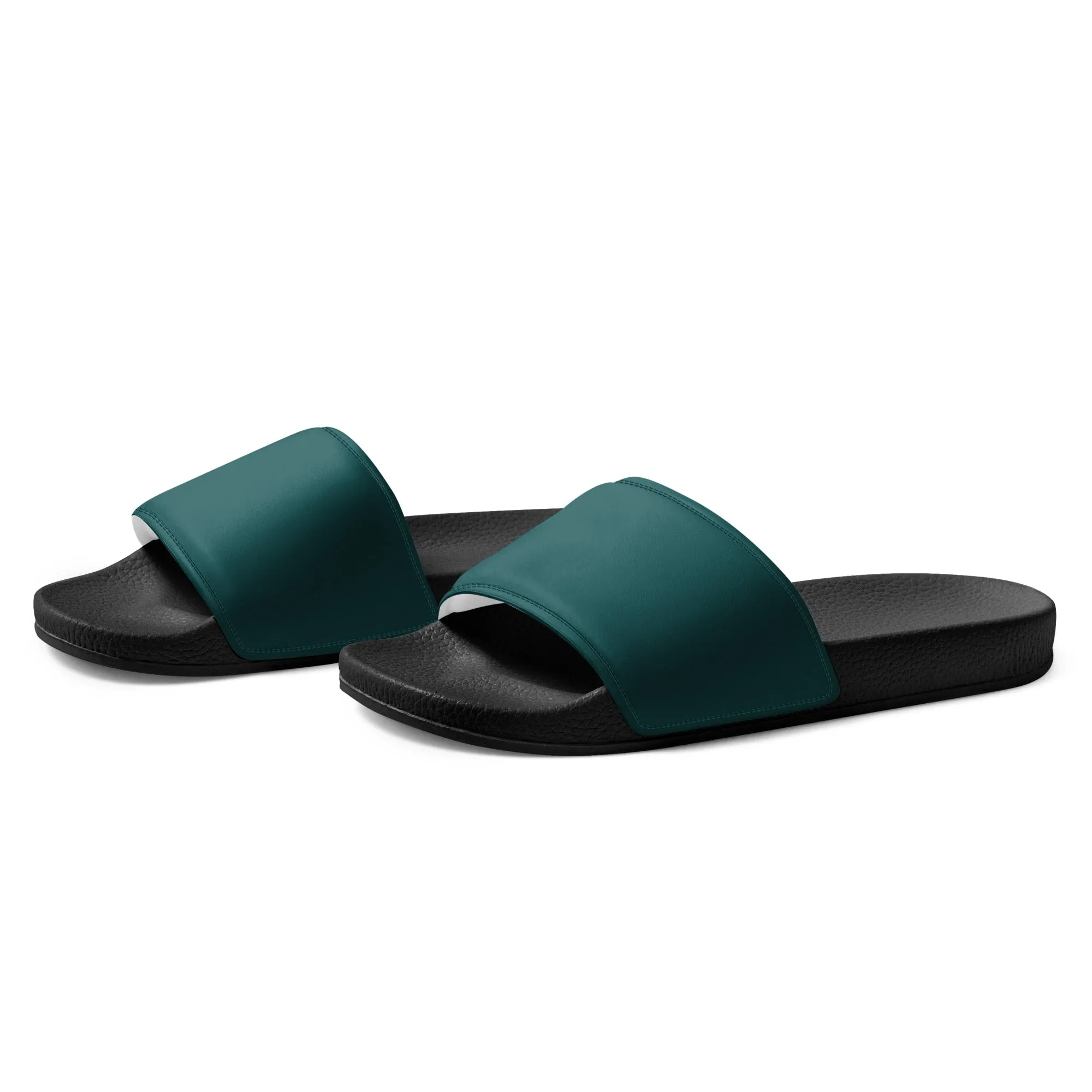 Men’s Smoke Green slides, Men's Dark Green Sandals