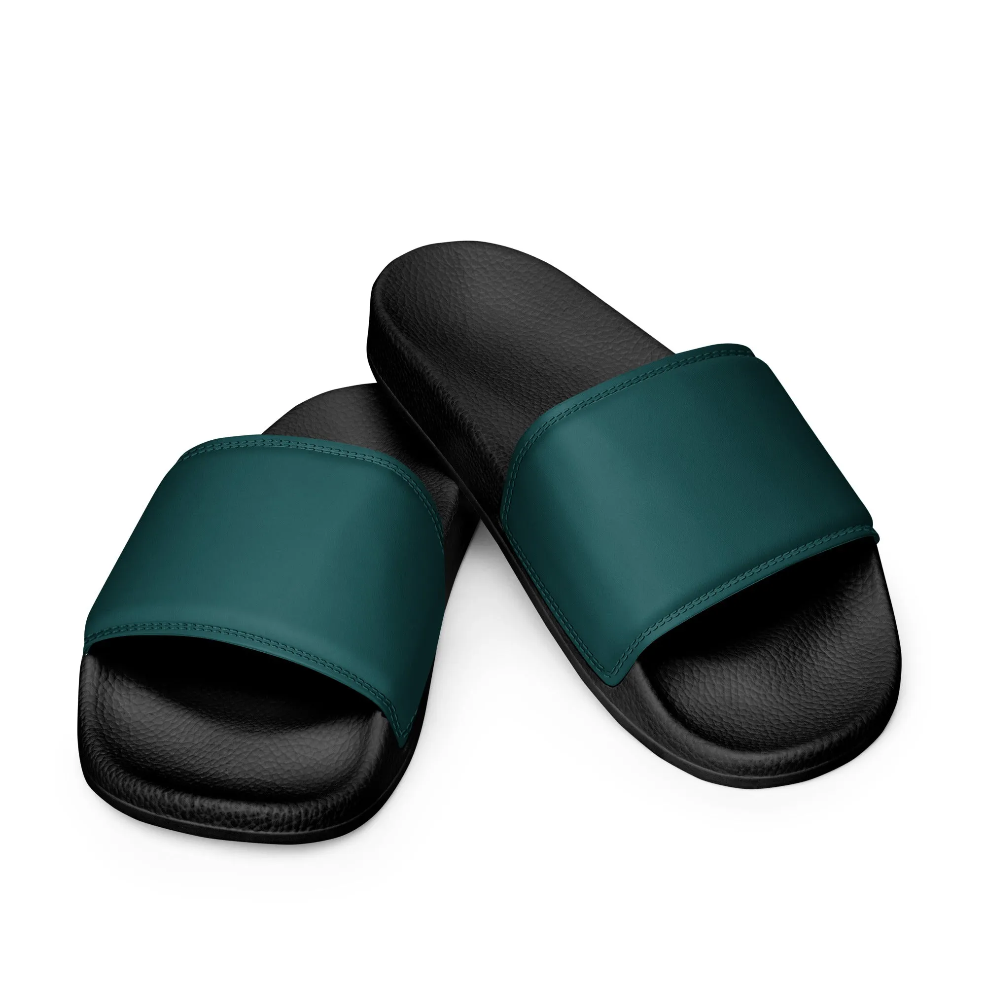 Men’s Smoke Green slides, Men's Dark Green Sandals