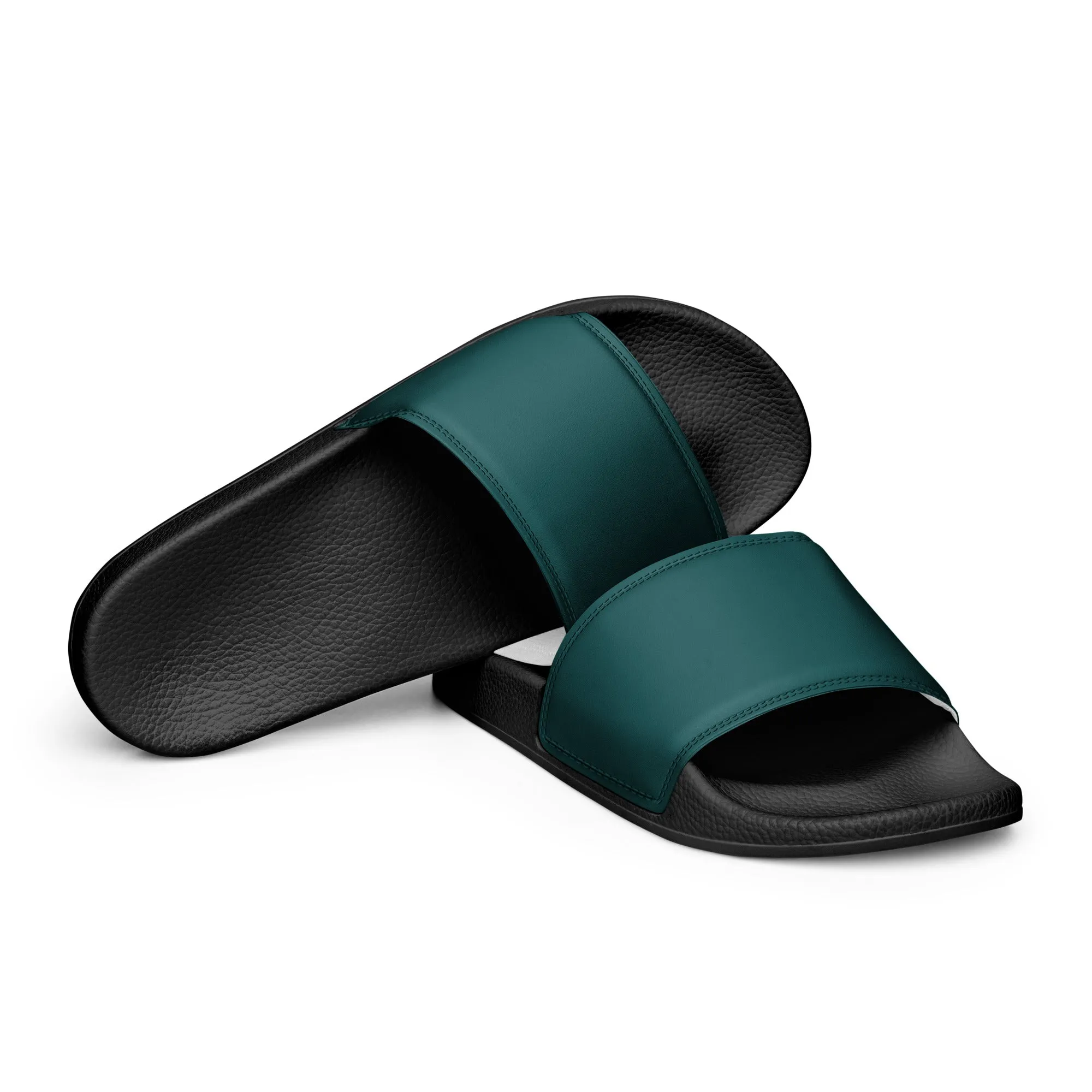 Men’s Smoke Green slides, Men's Dark Green Sandals