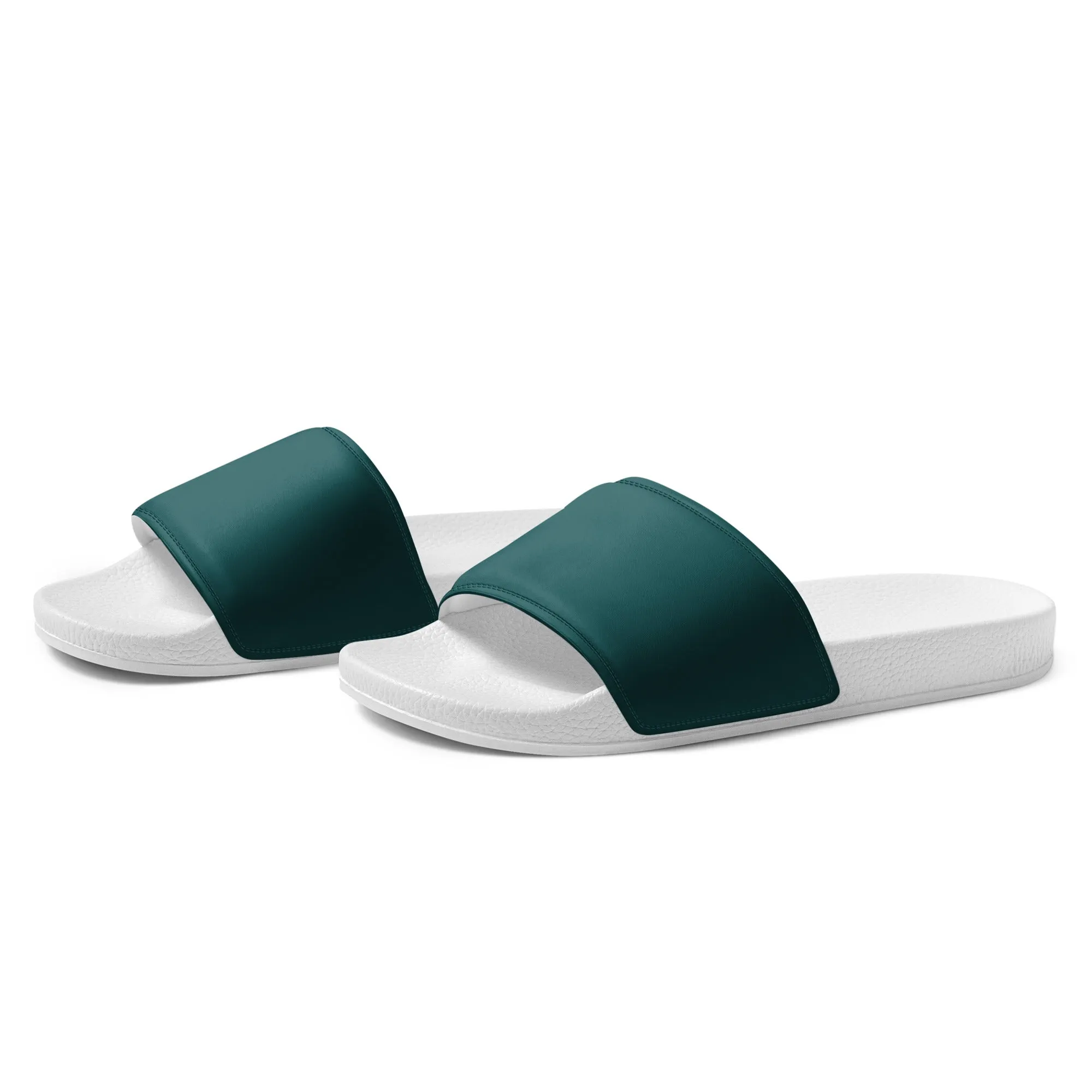 Men’s Smoke Green slides, Men's Dark Green Sandals