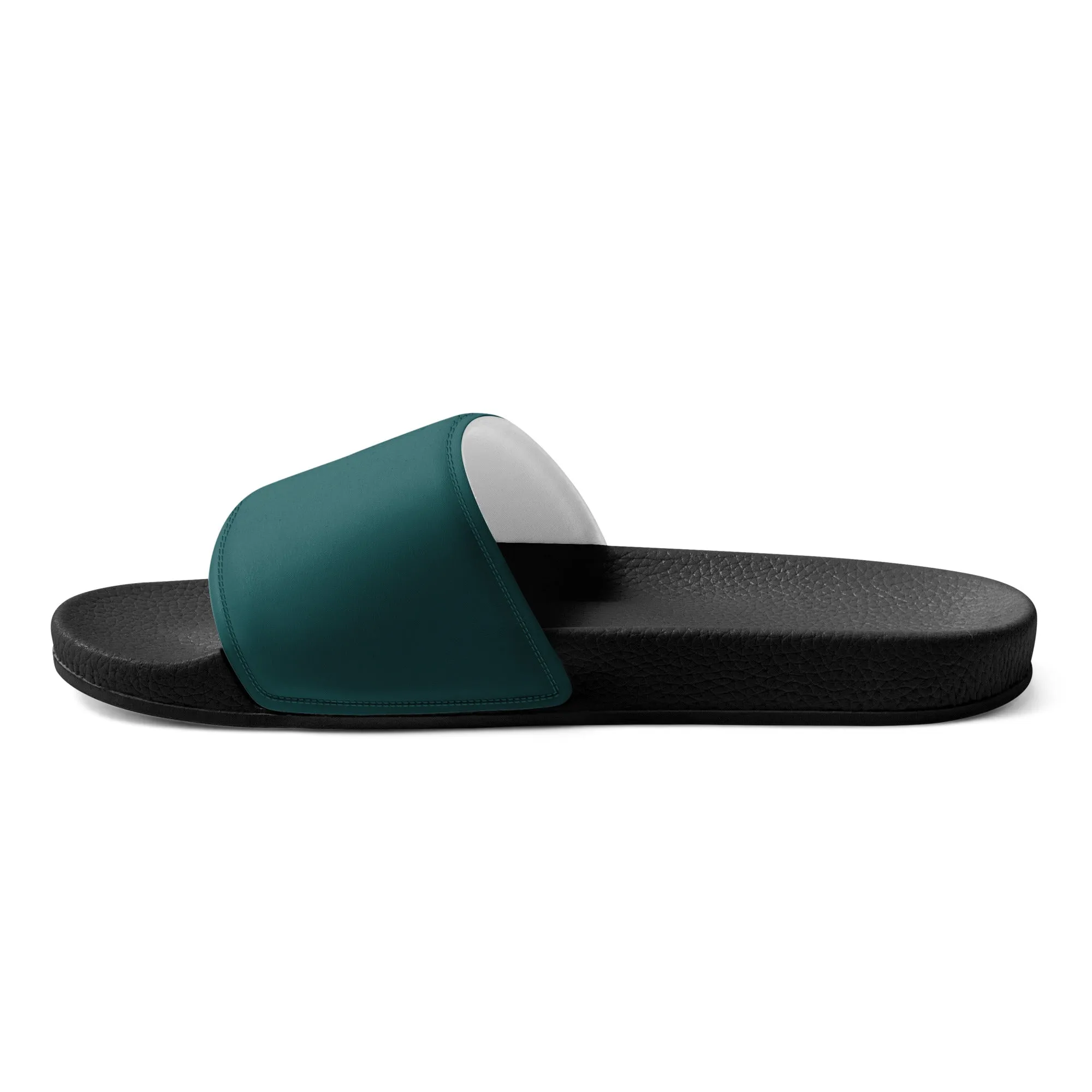 Men’s Smoke Green slides, Men's Dark Green Sandals