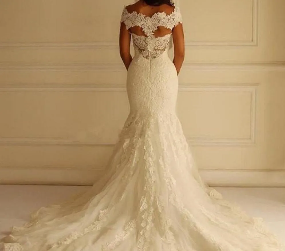 Mermaid Lace Wedding Dress at Bling Brides Bouquet- Online Bridal Shop