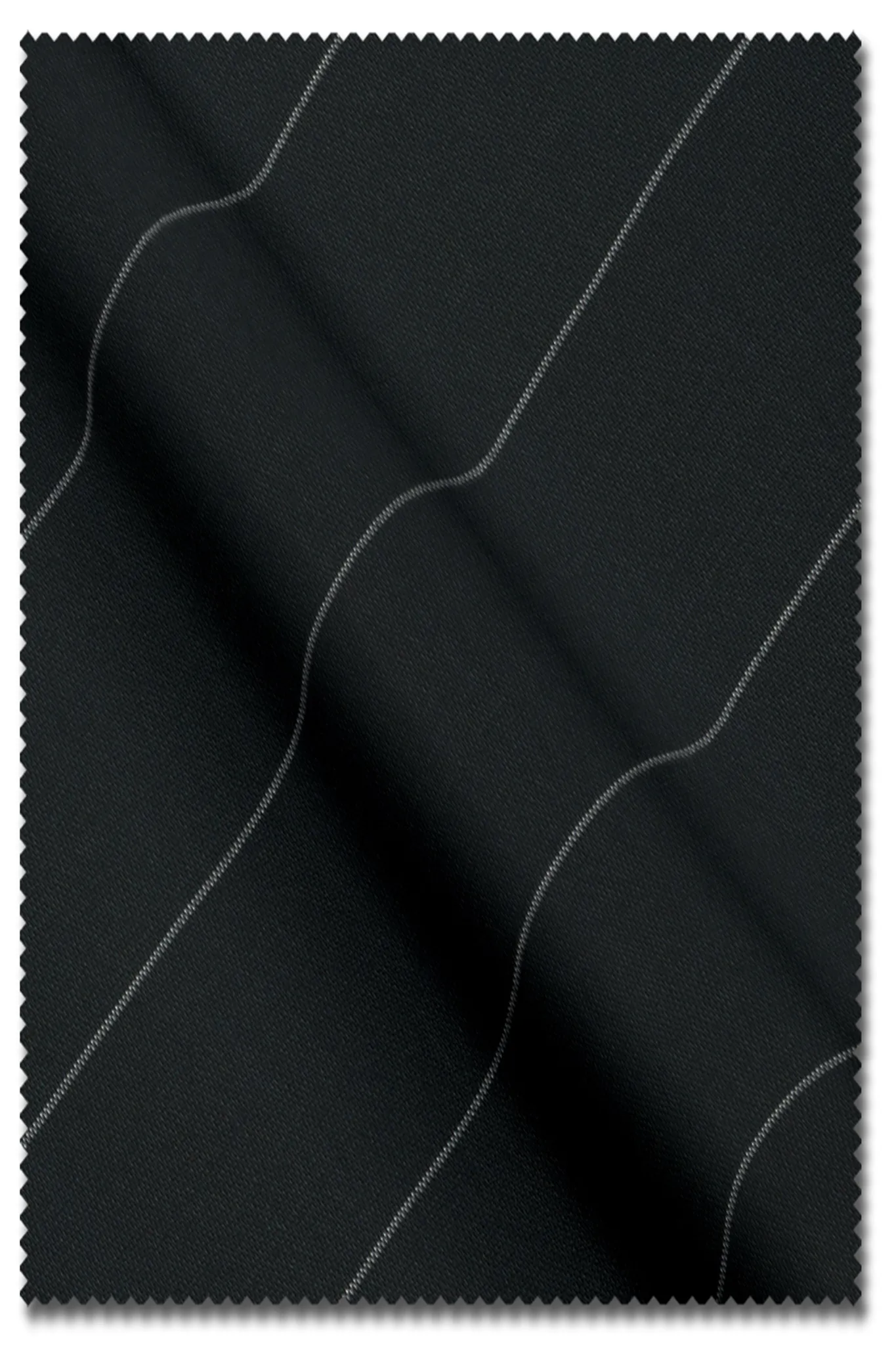 Milano Black Broad Stripe Suit – Custom Tailored for Timeless Elegance