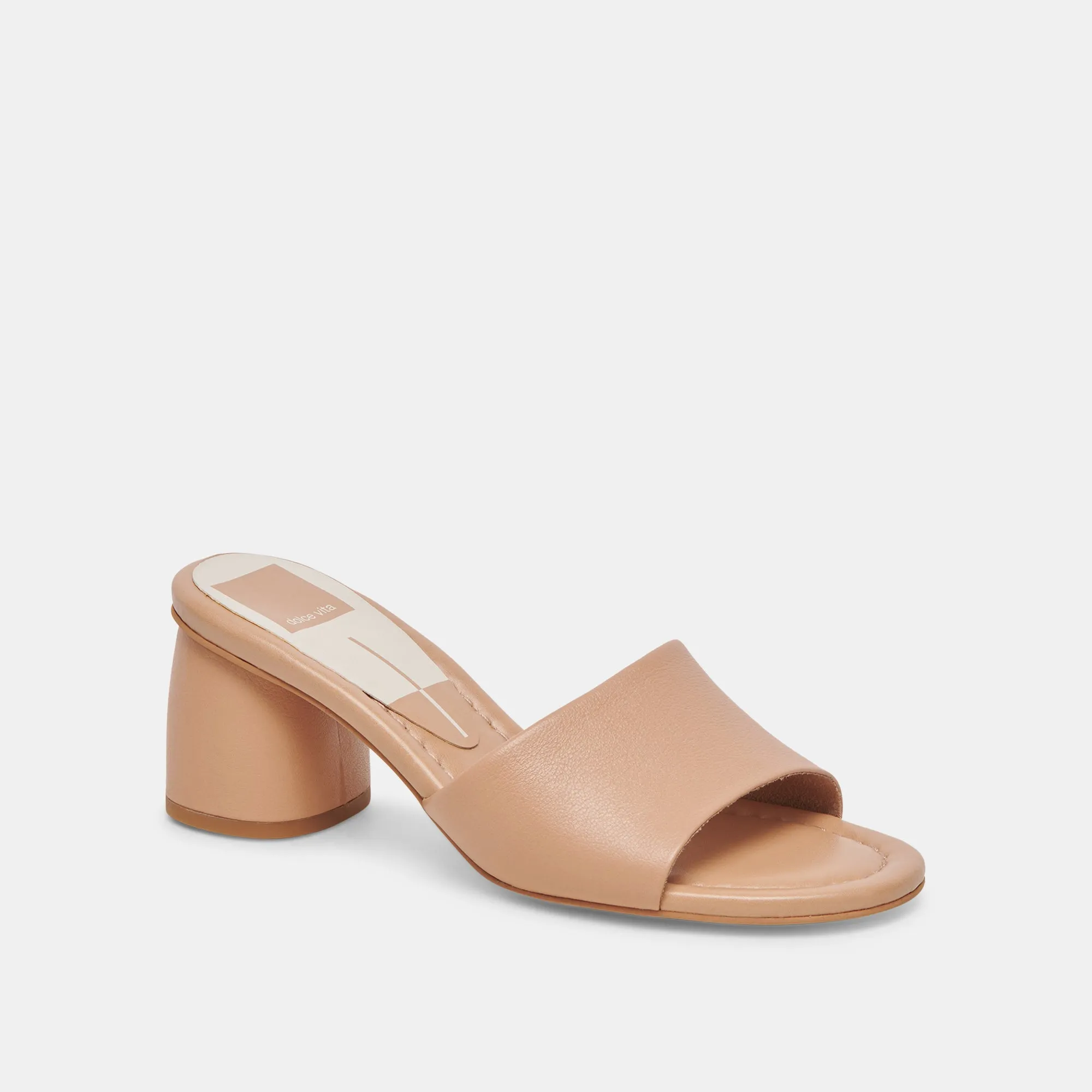 MINNY DRESS HEELS TAN LEATHER