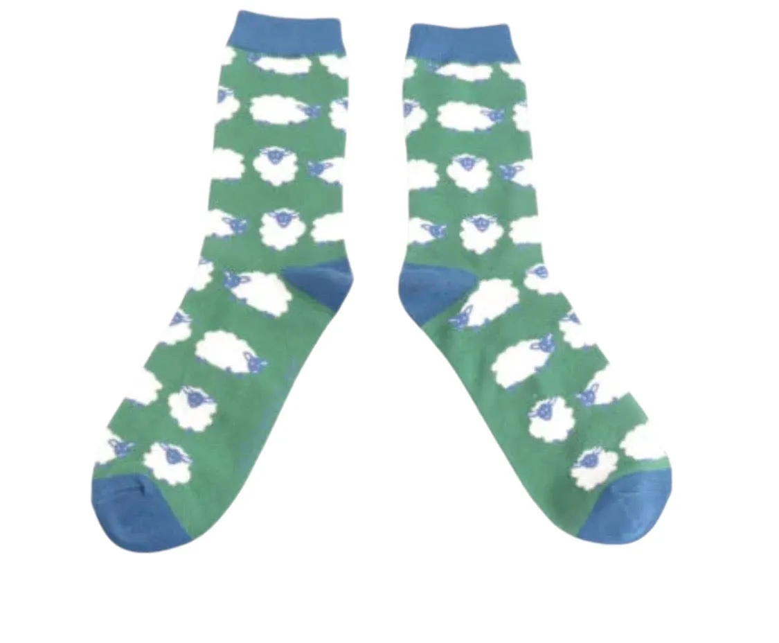 Miss Sparrow Happy Sheep Bamboo Socks (3 Colours)