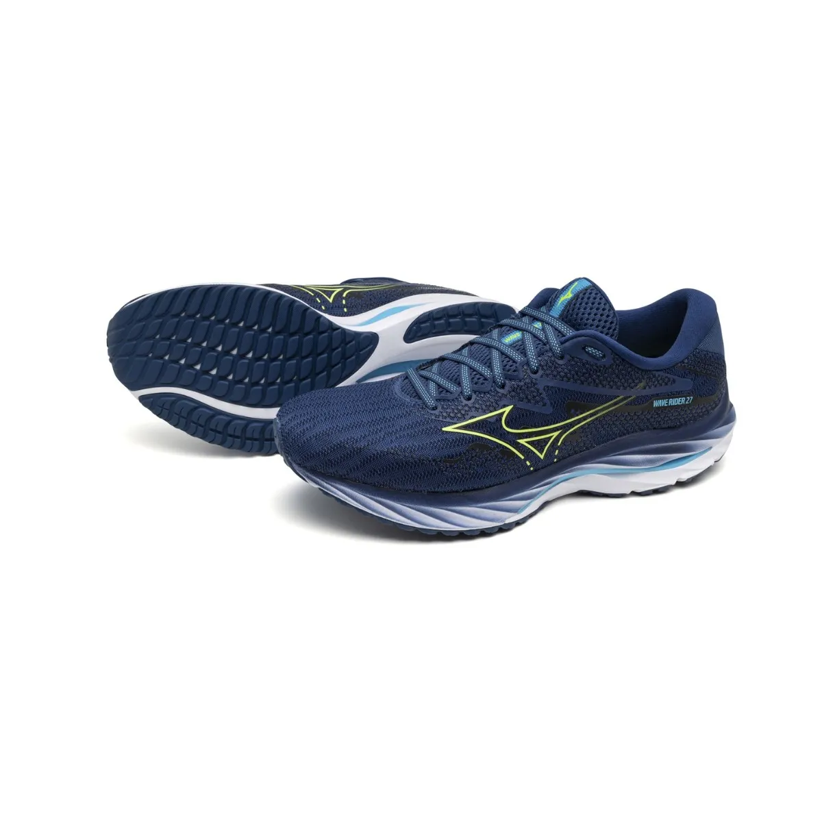 Mizuno Wave Rider 27 Blue Shoes SS24