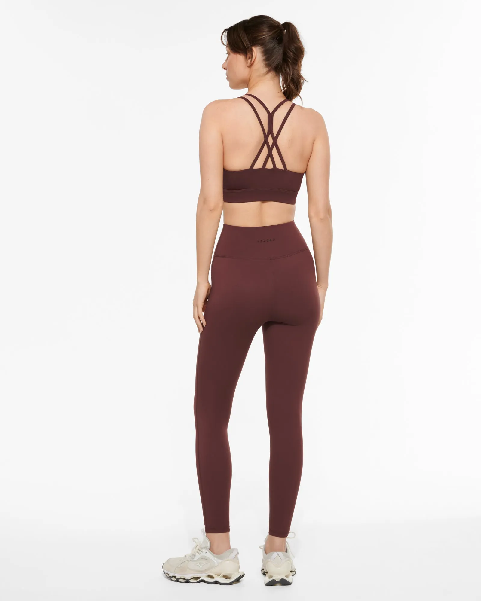 MOTION STRAPPY CROP BRA BURGUNDY