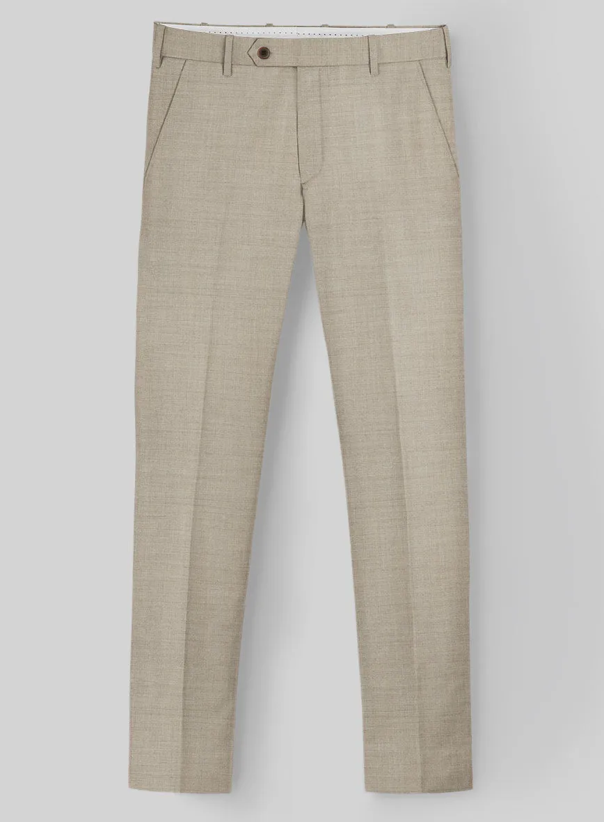 Napolean Melange Khaki Wool Pants