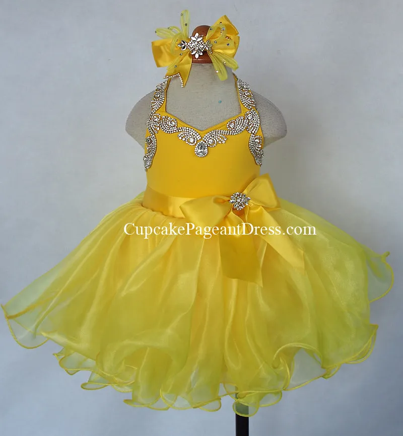 Newborn/Child/Infant/Little Girl/Toddler Baby Doll Pageant Dress