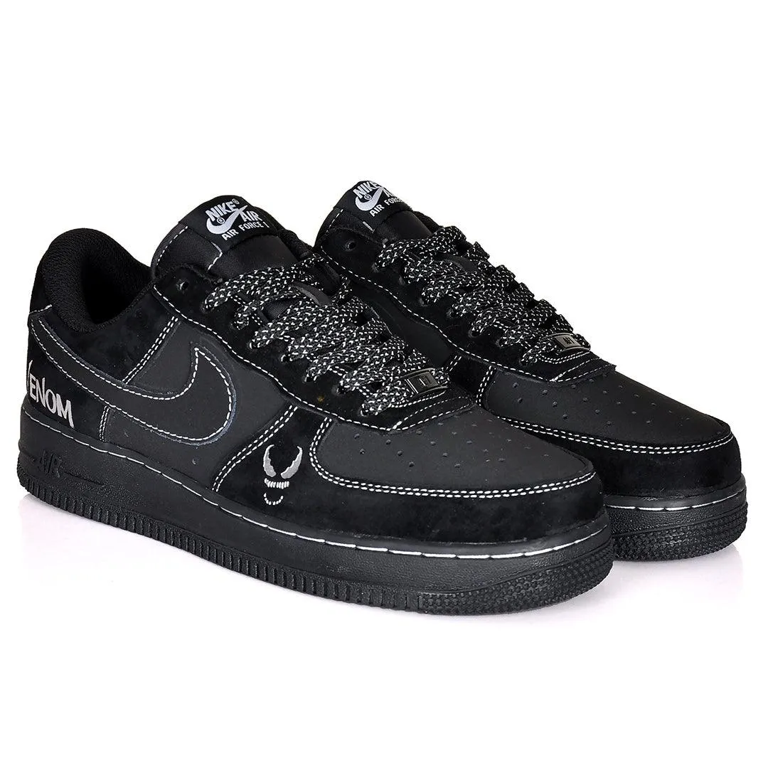 NK 1 Low N7 LV8 Utility Venom Suede Patterned Sneakers - Black