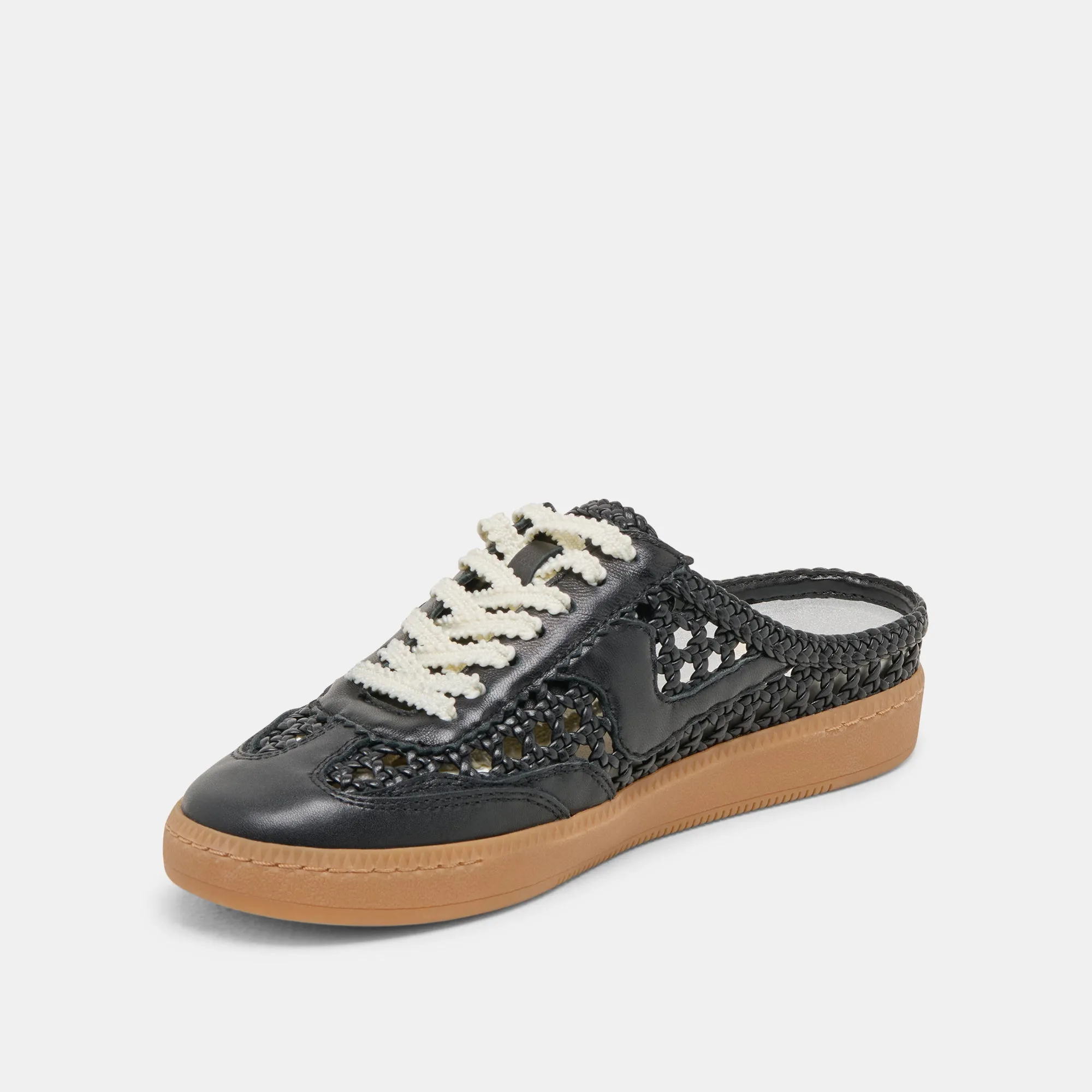 NOTICE SLIDE WOVEN SNEAKERS BLACK WOVEN STELLA