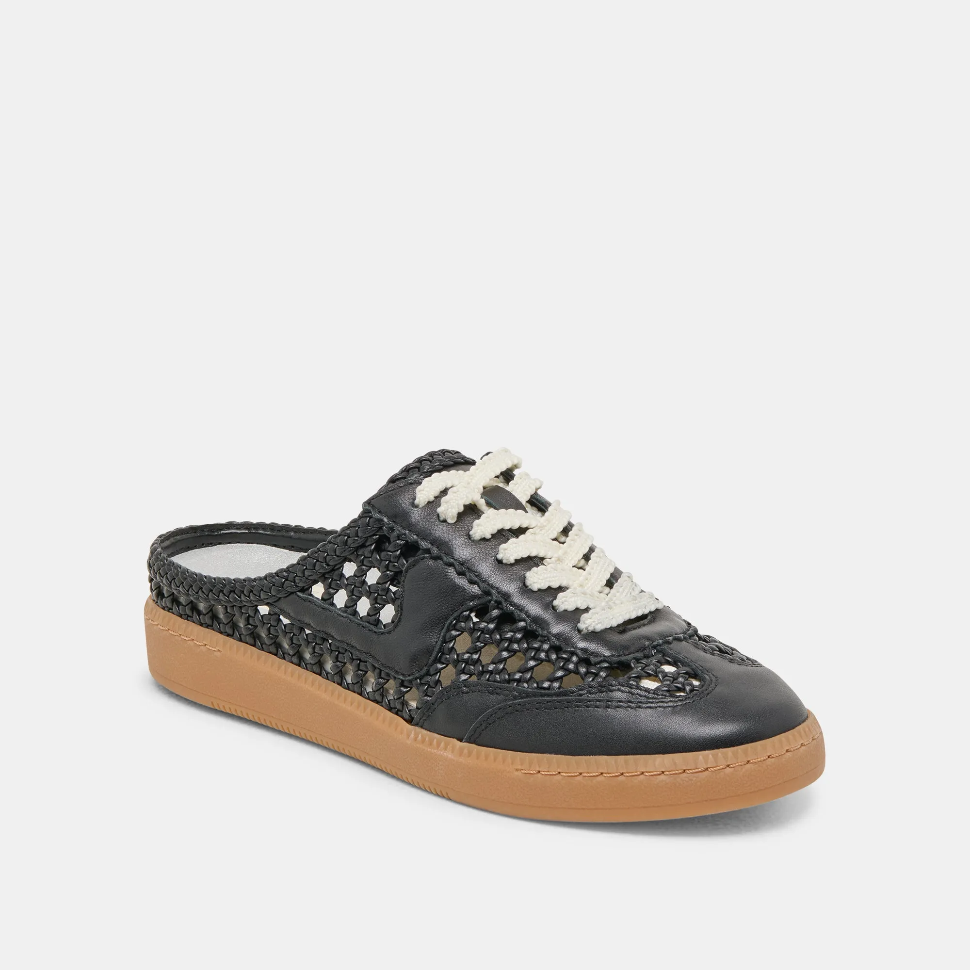 NOTICE SLIDE WOVEN SNEAKERS BLACK WOVEN STELLA