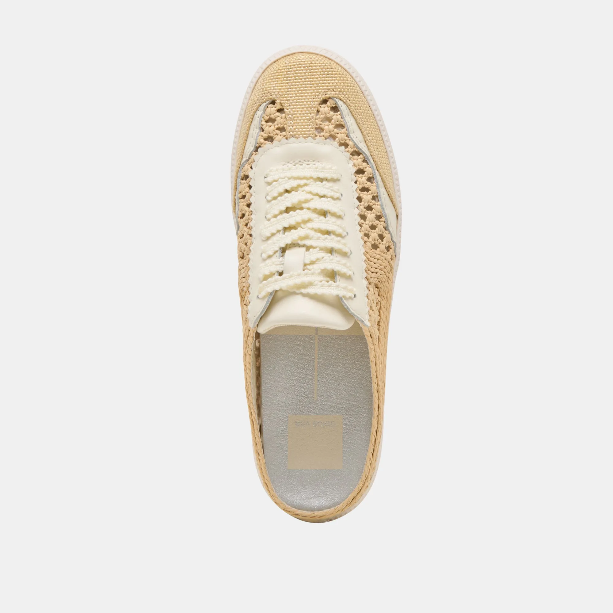 NOTICE SLIDE WOVEN SNEAKERS LT NATURAL WOVEN RAFFIA