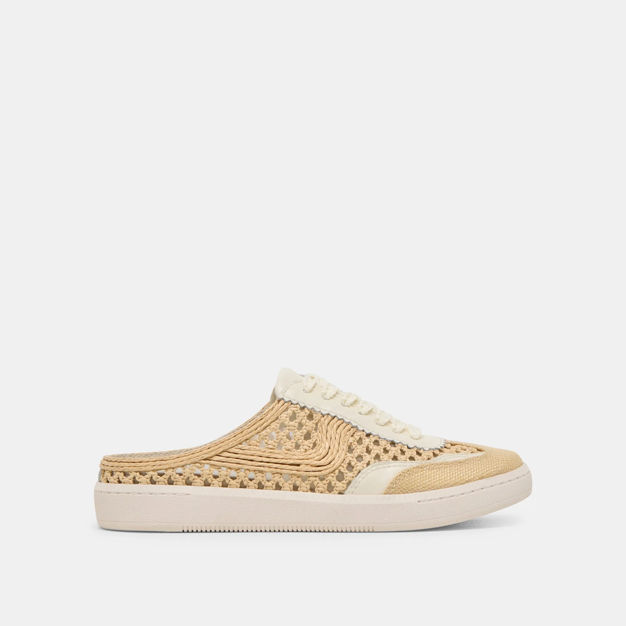 NOTICE SLIDE WOVEN SNEAKERS LT NATURAL WOVEN RAFFIA