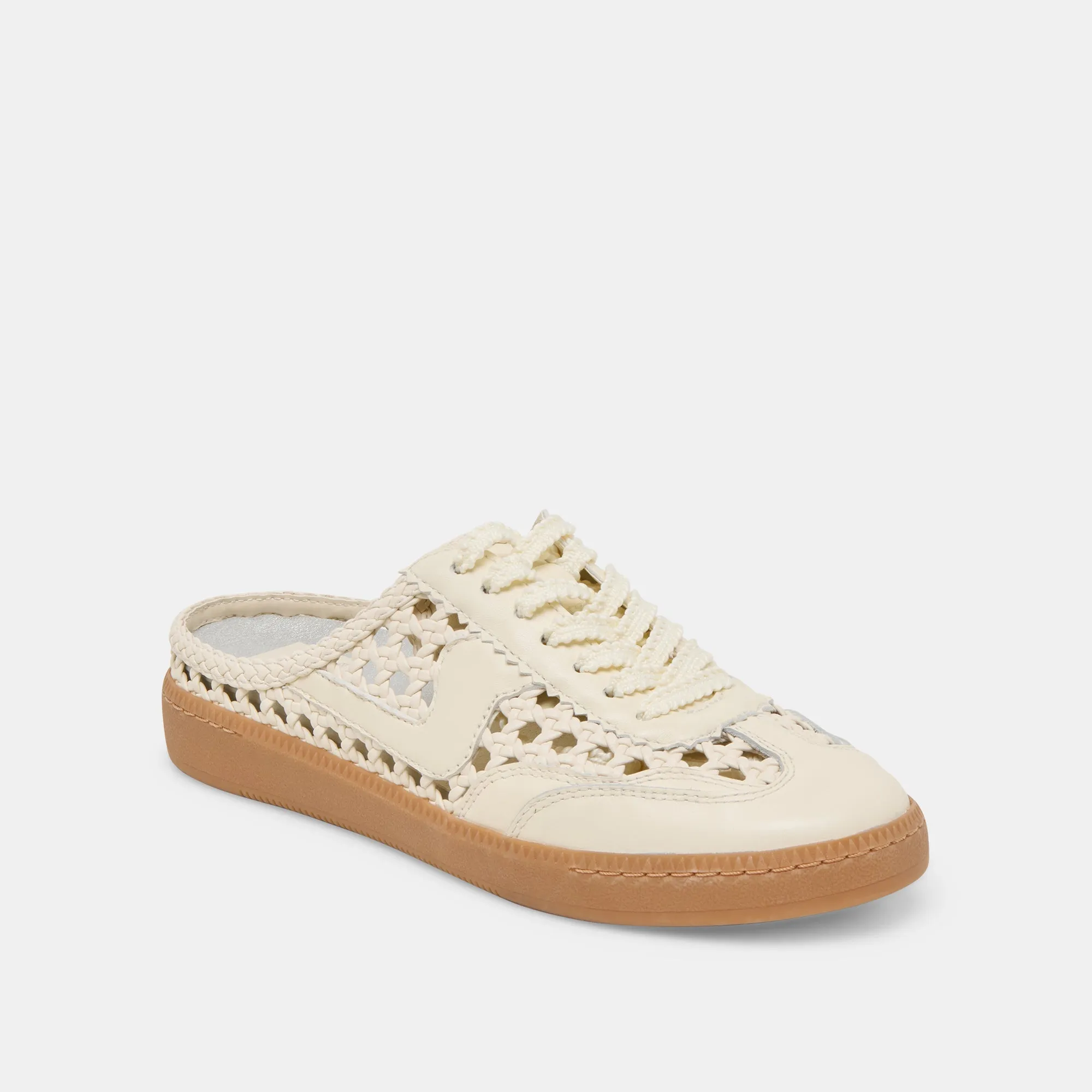 NOTICE SLIDE WOVEN SNEAKERS OFF WHITE WOVEN STELLA