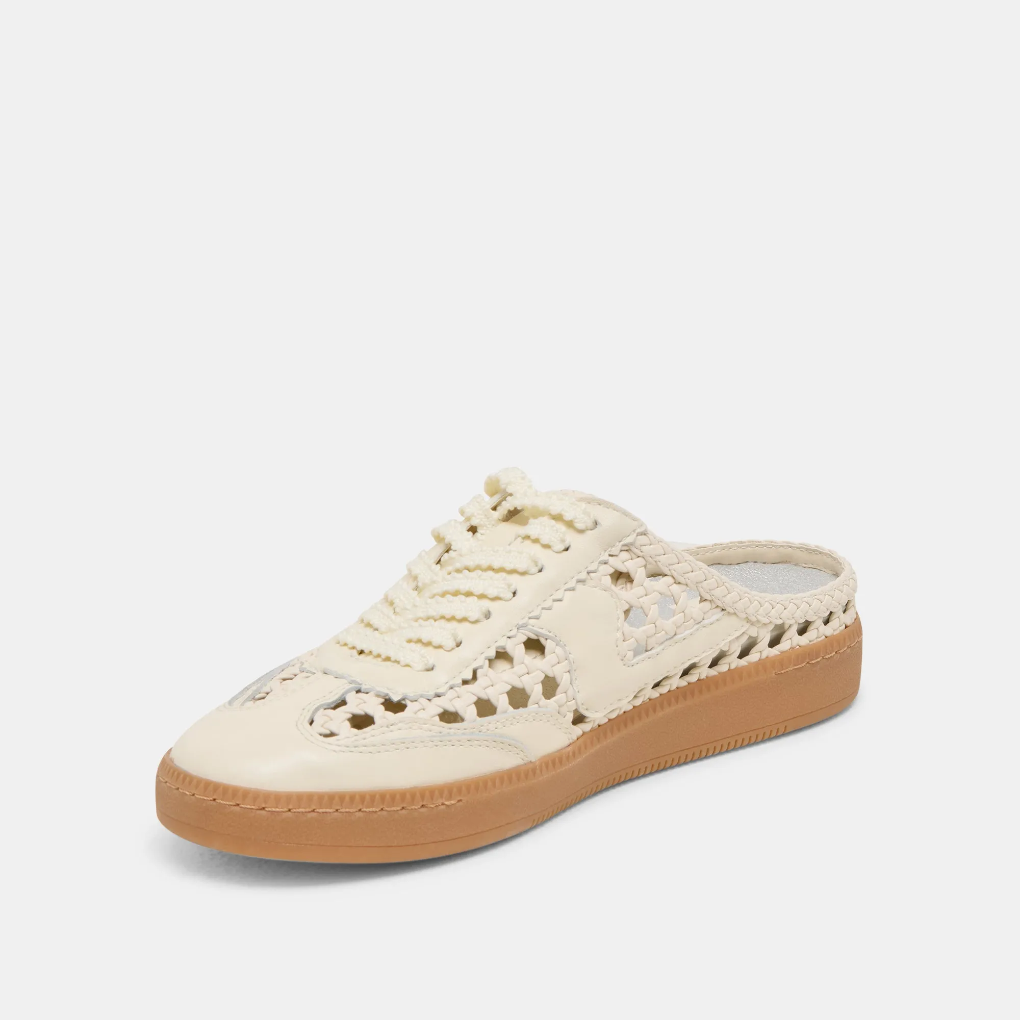 NOTICE SLIDE WOVEN SNEAKERS OFF WHITE WOVEN STELLA