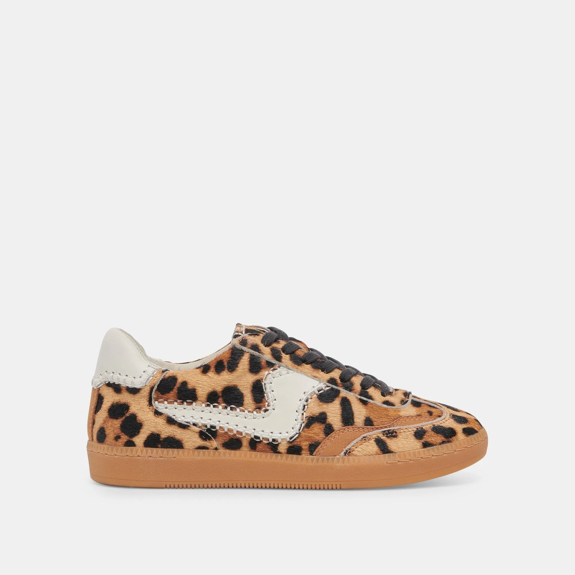 NOTICE STITCH SNEAKERS DK LEOPARD CALF HAIR - re:vita