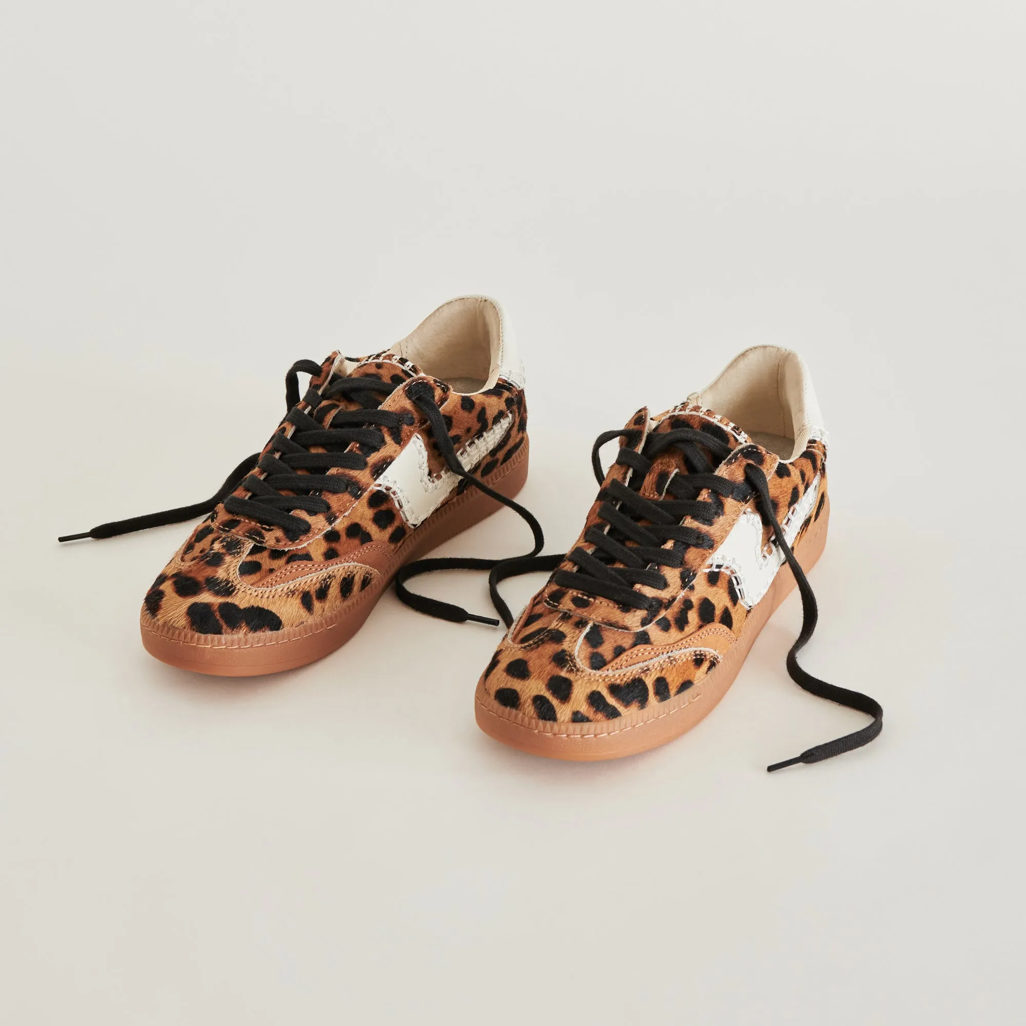 NOTICE STITCH SNEAKERS DK LEOPARD CALF HAIR - re:vita