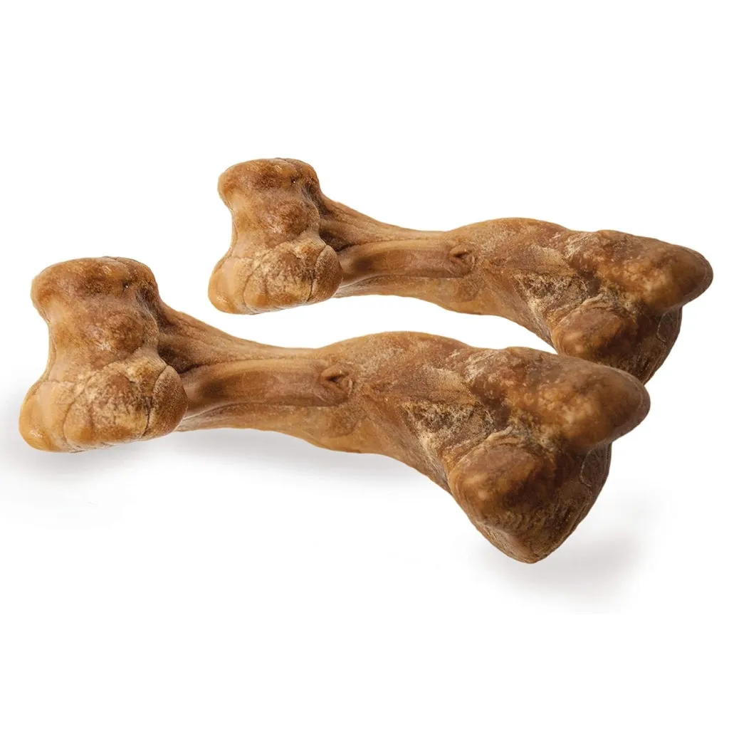 Nylabone Healthy Edibles Puppy WILD Natural Long-Lasting Turkey Flavor Bone Chew Treats for Puppies - Small/Regular , 4-count