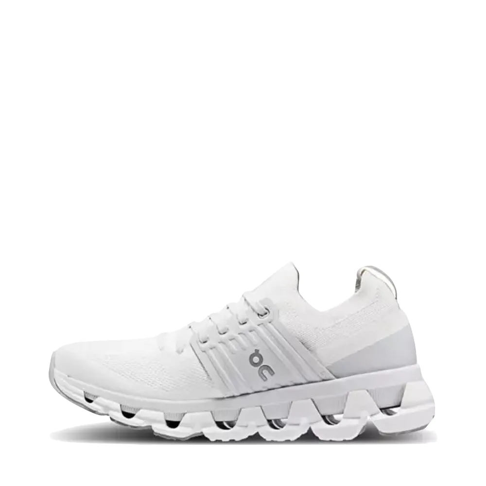 On Women's Cloudswift 3 Sneaker in White/Frost