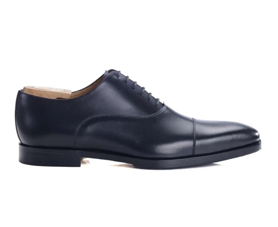 Patina Black Oxford shoes - Leather outsole &amp; rubber pad - SPEZIA II PATIN