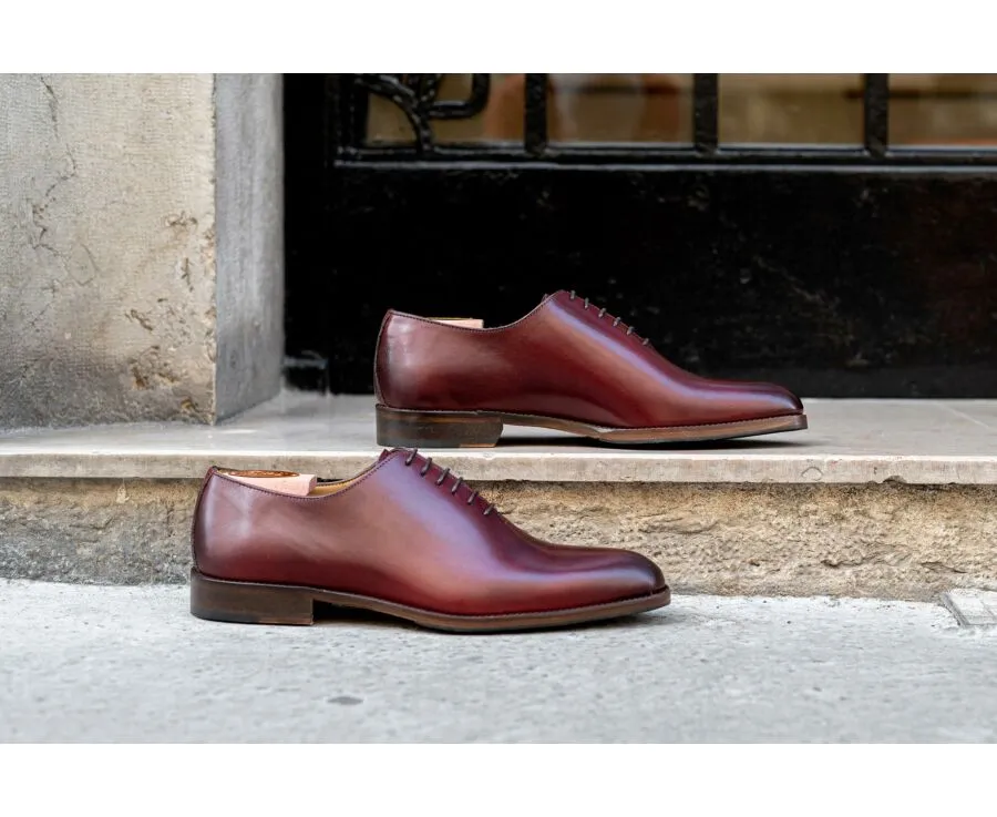 Patina Burgundy Oxford shoes - Rubber pad - PETER PATIN