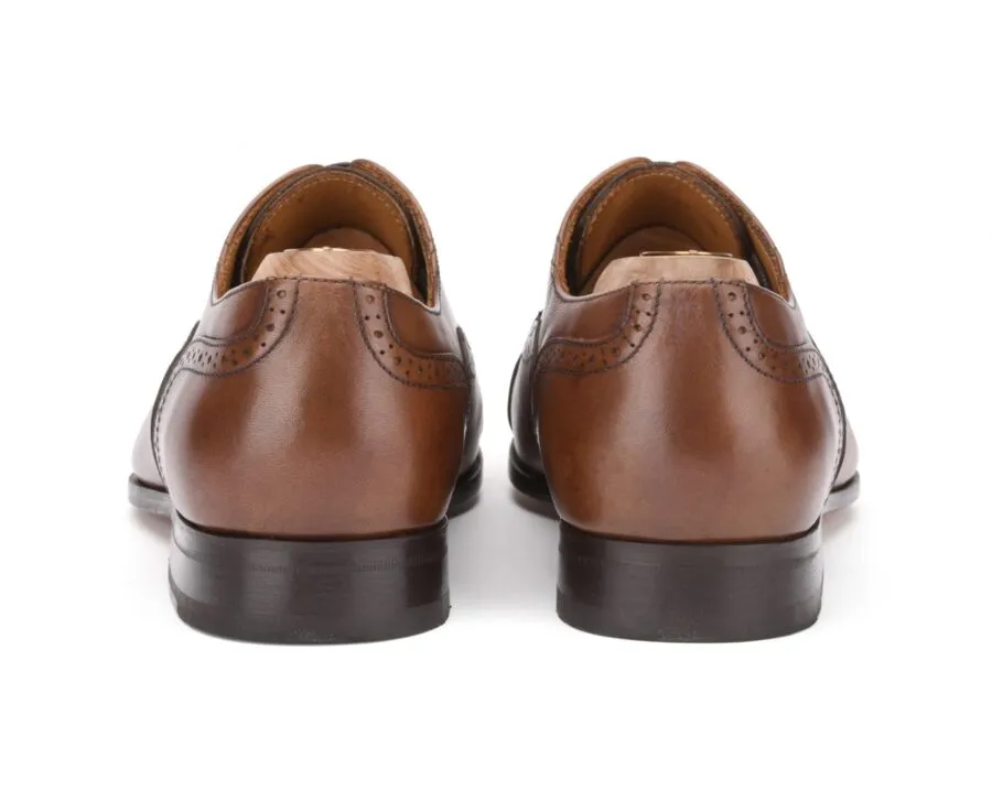 Patina Chestnut Men&#039;s Oxford shoes - Leather outsole - ALLINGTON