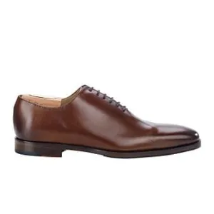 Patina Chestnut Men&#039;s Oxford shoes - Leather sole with pad - BELLAGIO PATIN