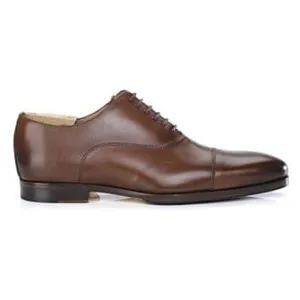 Patina Chestnut Oxford shoes - Leather outsole &amp; rubber pad - SPEZIA II PATIN