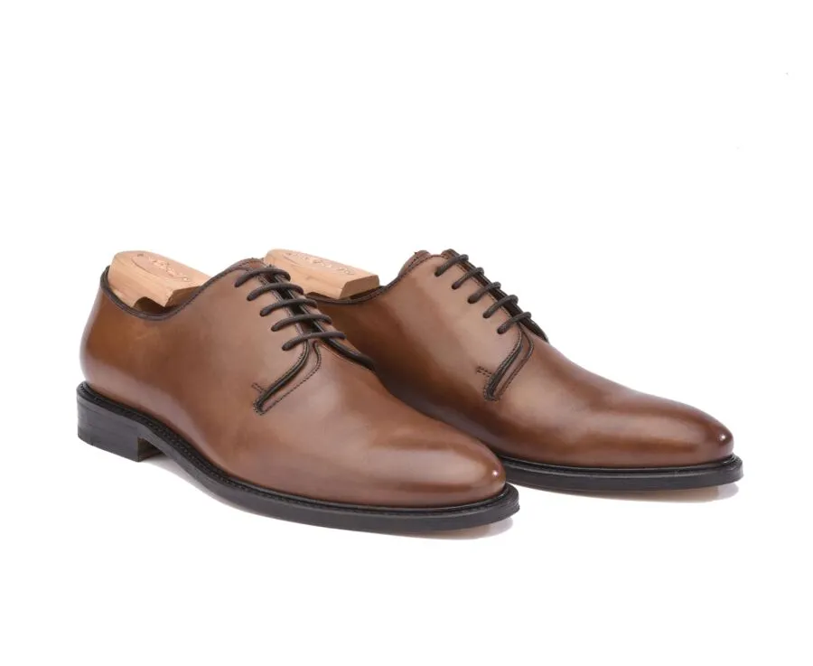 Patina Chestnut Oxford shoes - Leather outsole - CHINGFORD