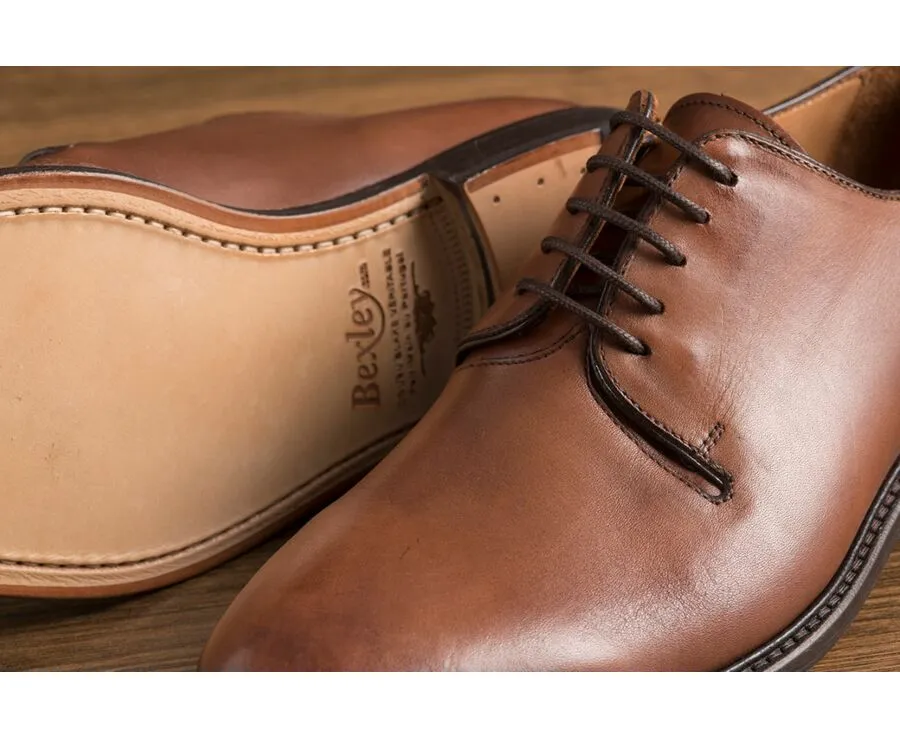 Patina Chestnut Oxford shoes - Leather outsole - CHINGFORD